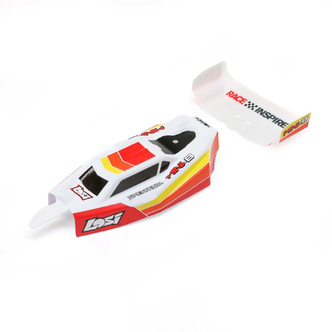 Losi Body, Wing, Red: Mini-B, BL