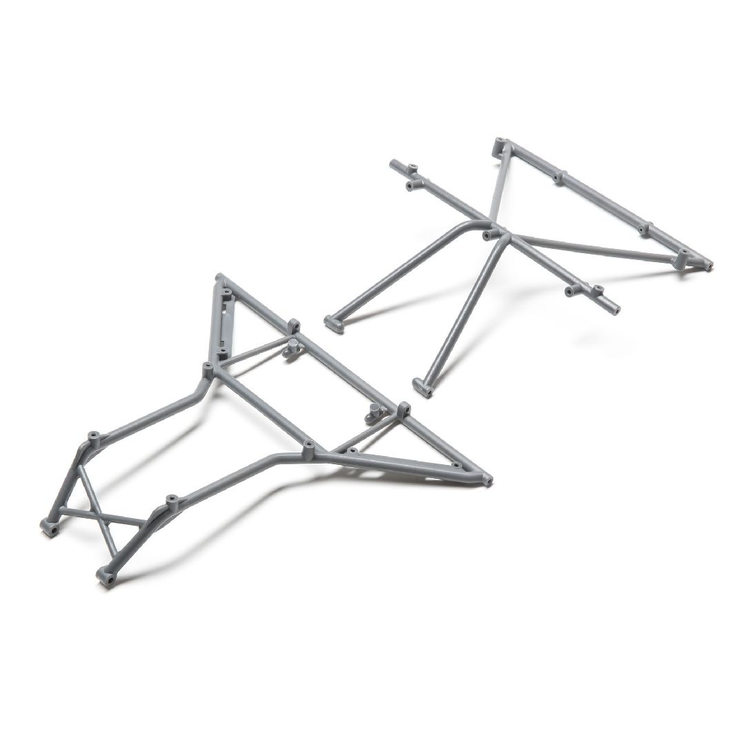 Losi Roll Cage, Roof, Front, Gray: Rock Rey
