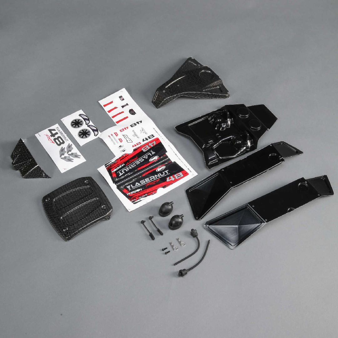 Losi Body Set, Red, Painted: Ultra 4