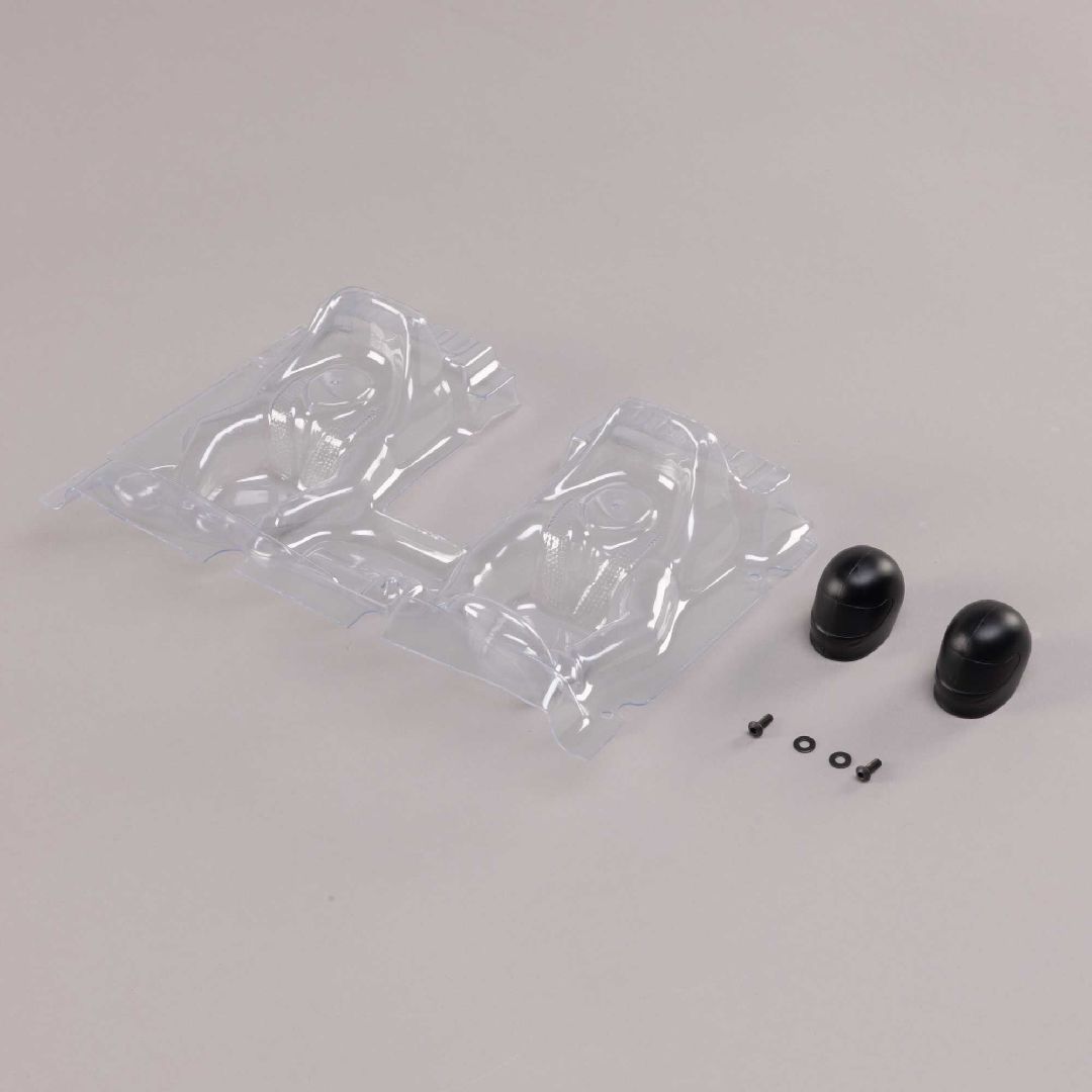 Losi Interior Set with Helmets, Clear: Baja Rey 2.0 Losi Interior Set with Helmets, Clear: Baja Rey 2.0