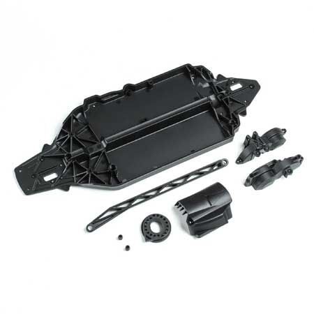 Losi Chassis, Gear Cover, Heat Shield Set: V100