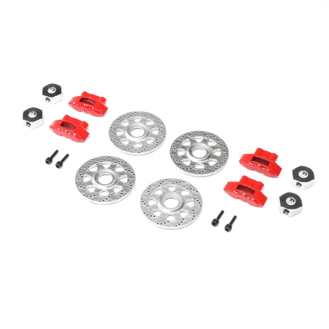 Losi Brake Set w/Wheel Hex & Pin (4): RZR Rey