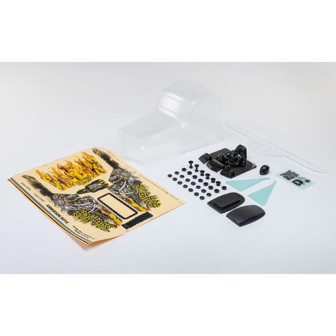 Losi Body Set, Clear, Bog Hog: LMT Mega