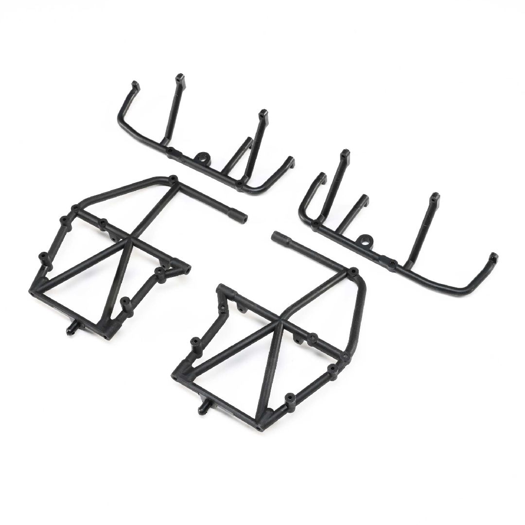 Losi Side Cage and Lower Bar, Black: LMT