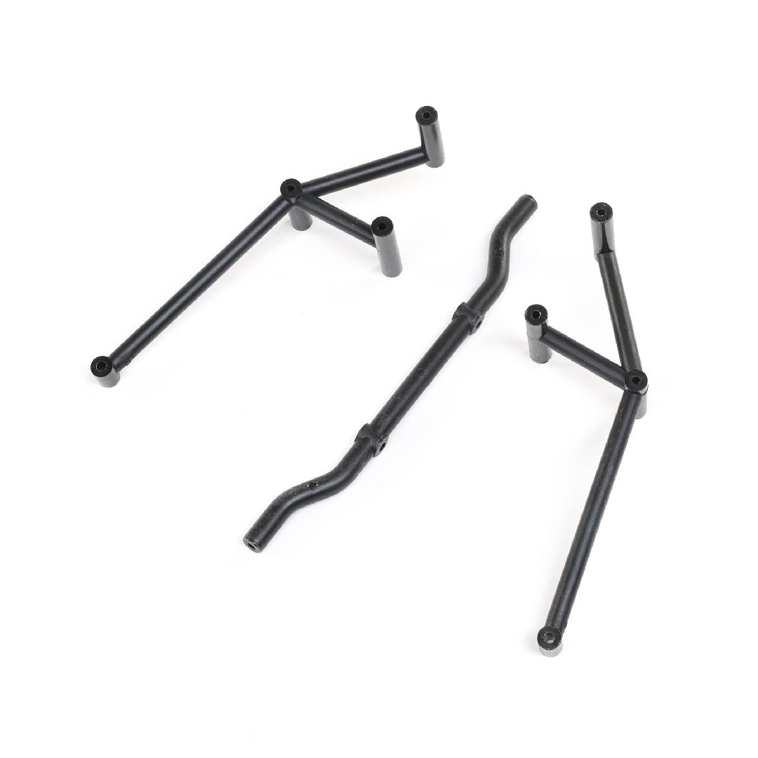 Losi Rear Cage Body Support, Black: LMT Mega