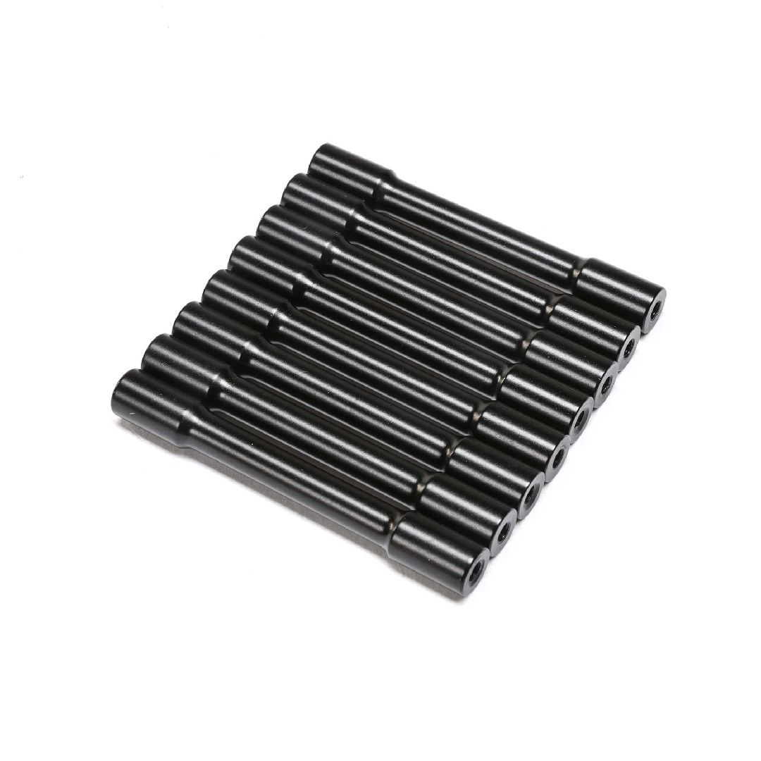 Losi Crossbar, End Plates, AL, BLK, (8): LMT, TTLMT
