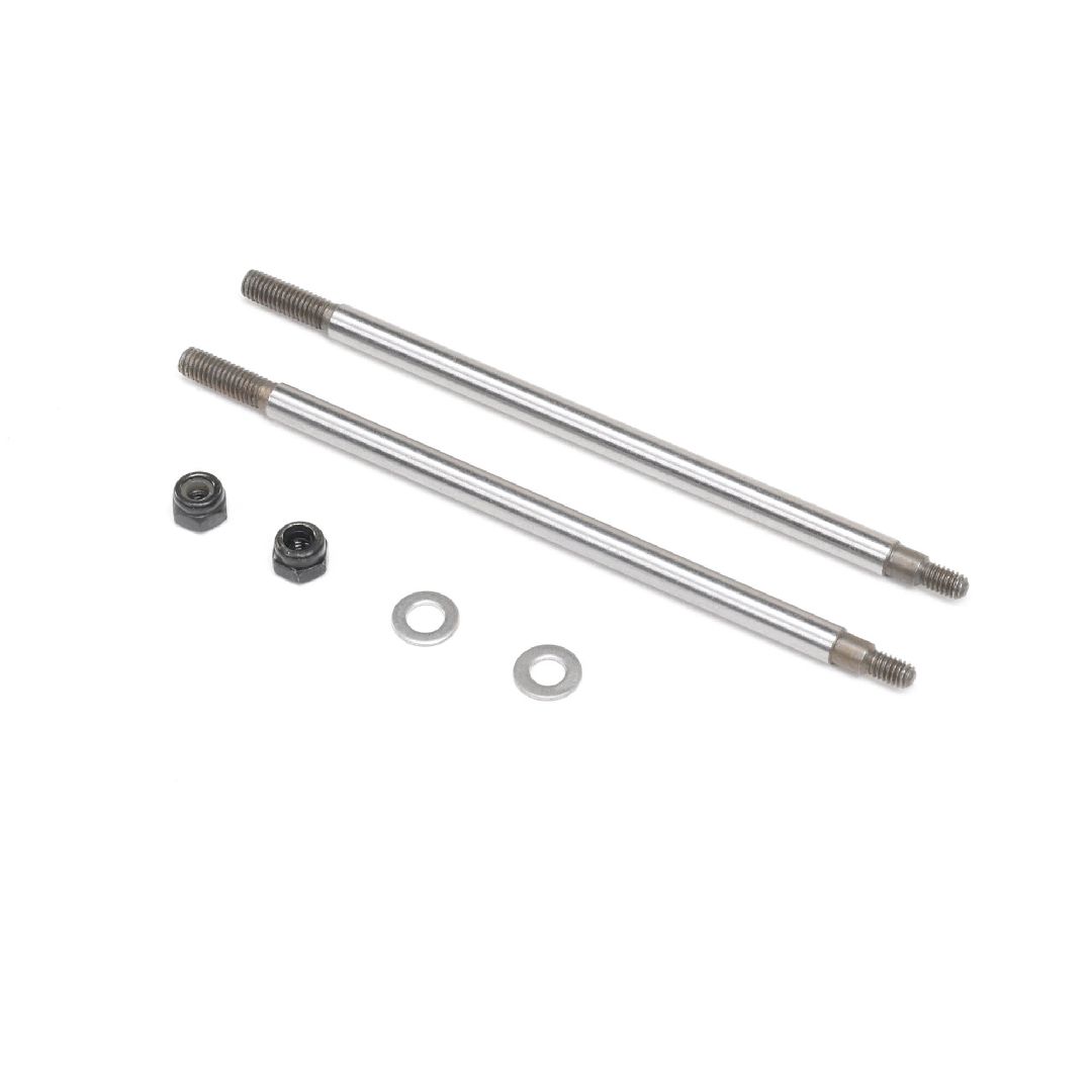Losi Nutted Shock Shaft, Front/Rear (2): LMT Mega