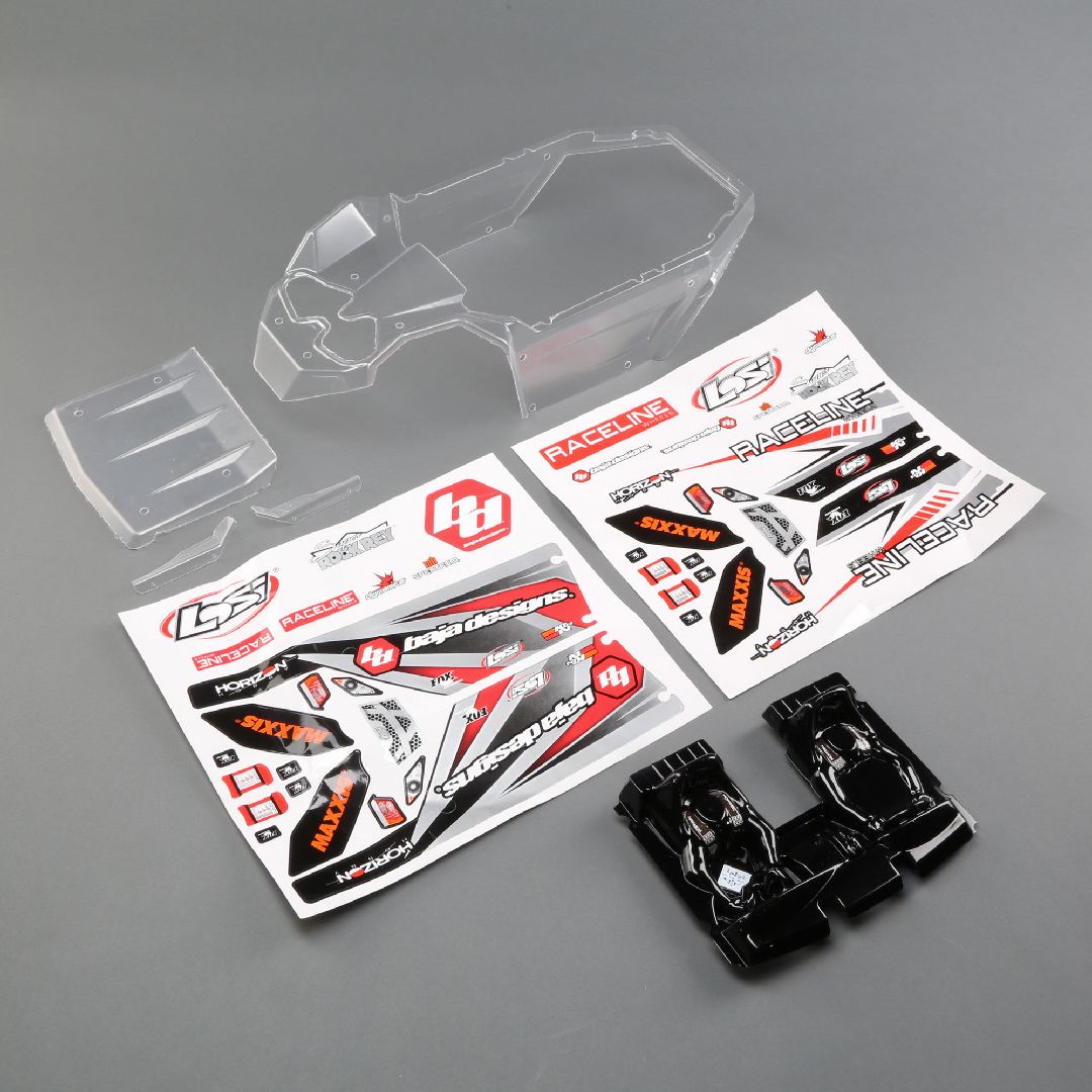 Losi Body Set, Clear: SuperRockRey