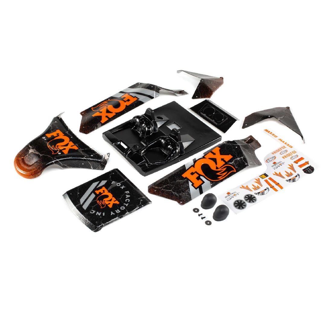 Losi Body Set, Screened, FOX: DBXL-E 2.0