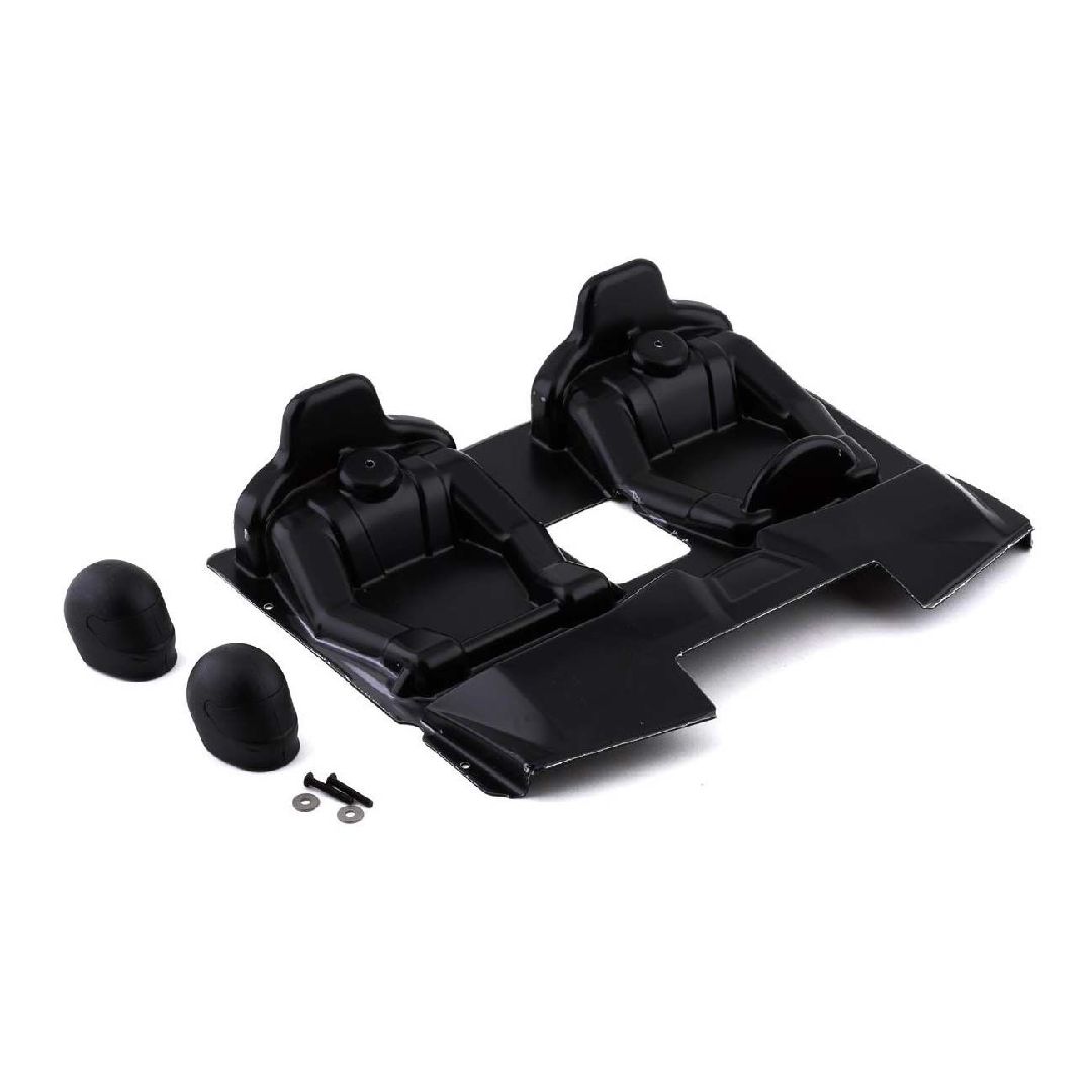 Losi Interior Set w/Helmets, Clear: SBR 2.0