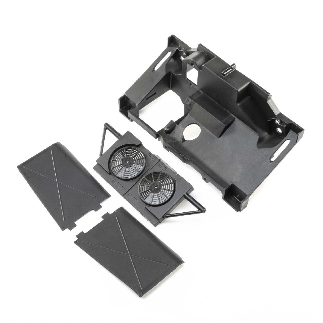 Losi Rear Bulkhead, Fan Panel, MudGuards:Super Baja Rey