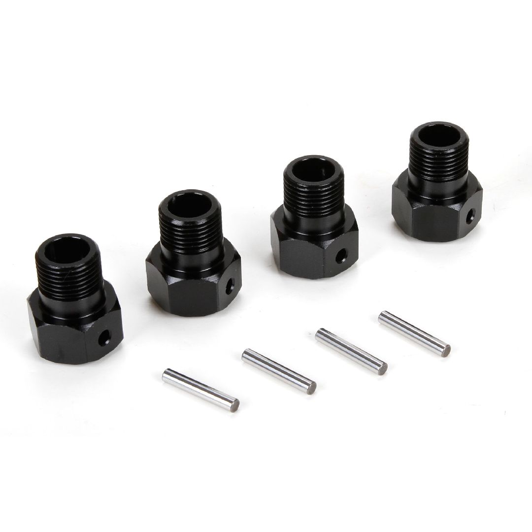 Losi Wheel Hex Black & Pin (4): MTXL,DBXL-E