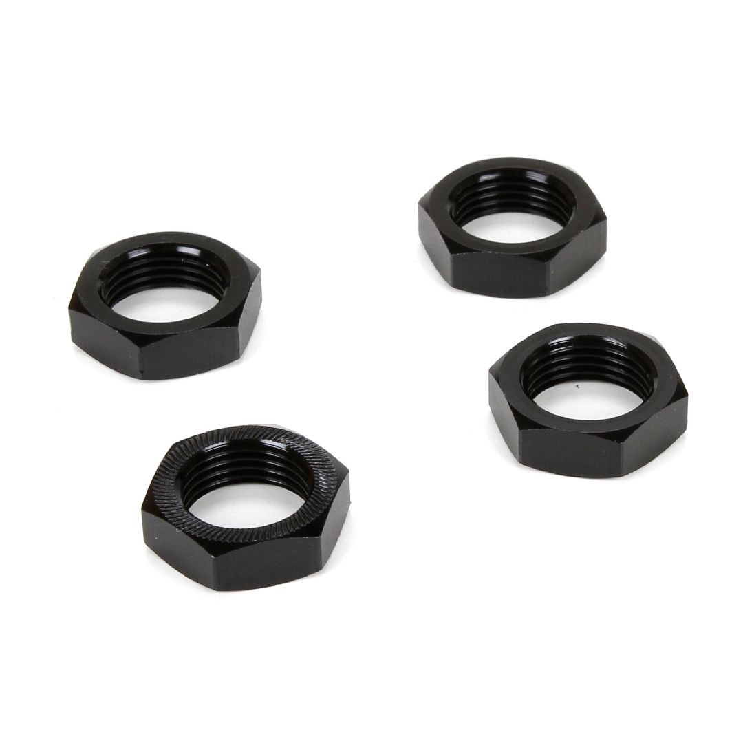 Losi Wheel Nut, Black (4): MTXL. DBXL-E