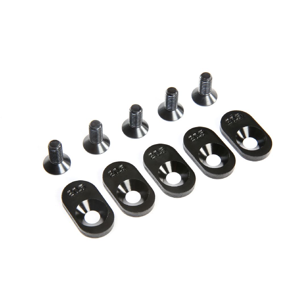 Losi Engine Mount Insert & Screws, Black, 20.5T (5): 5ive-T 2.0