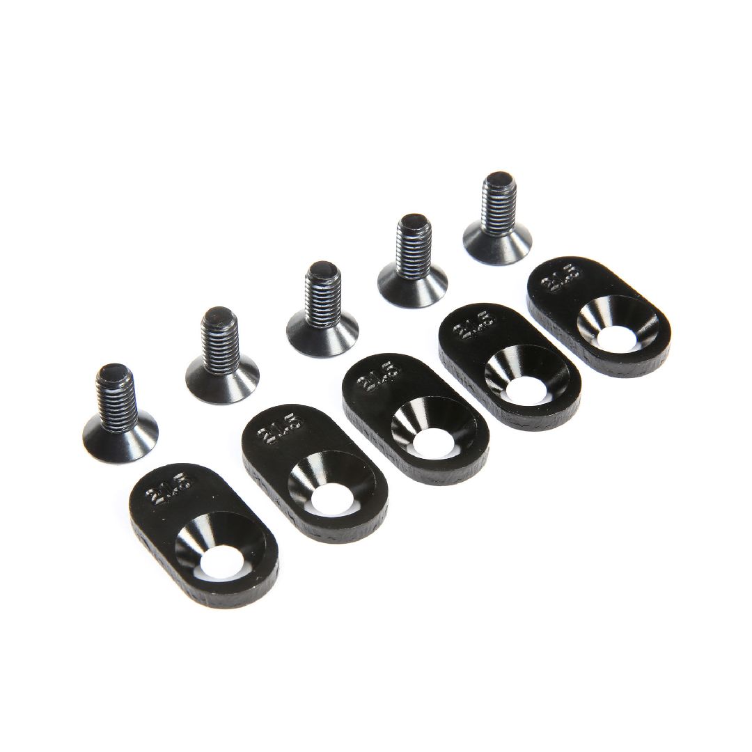Losi Engine Mount Insert & Screws, Black, 21.5T (5): 5ive-T 2.0