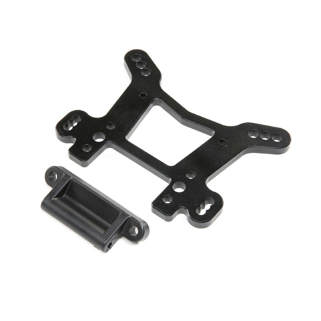 Losi Shock Tower, Front, Black, AL: DBXL-E 2.0