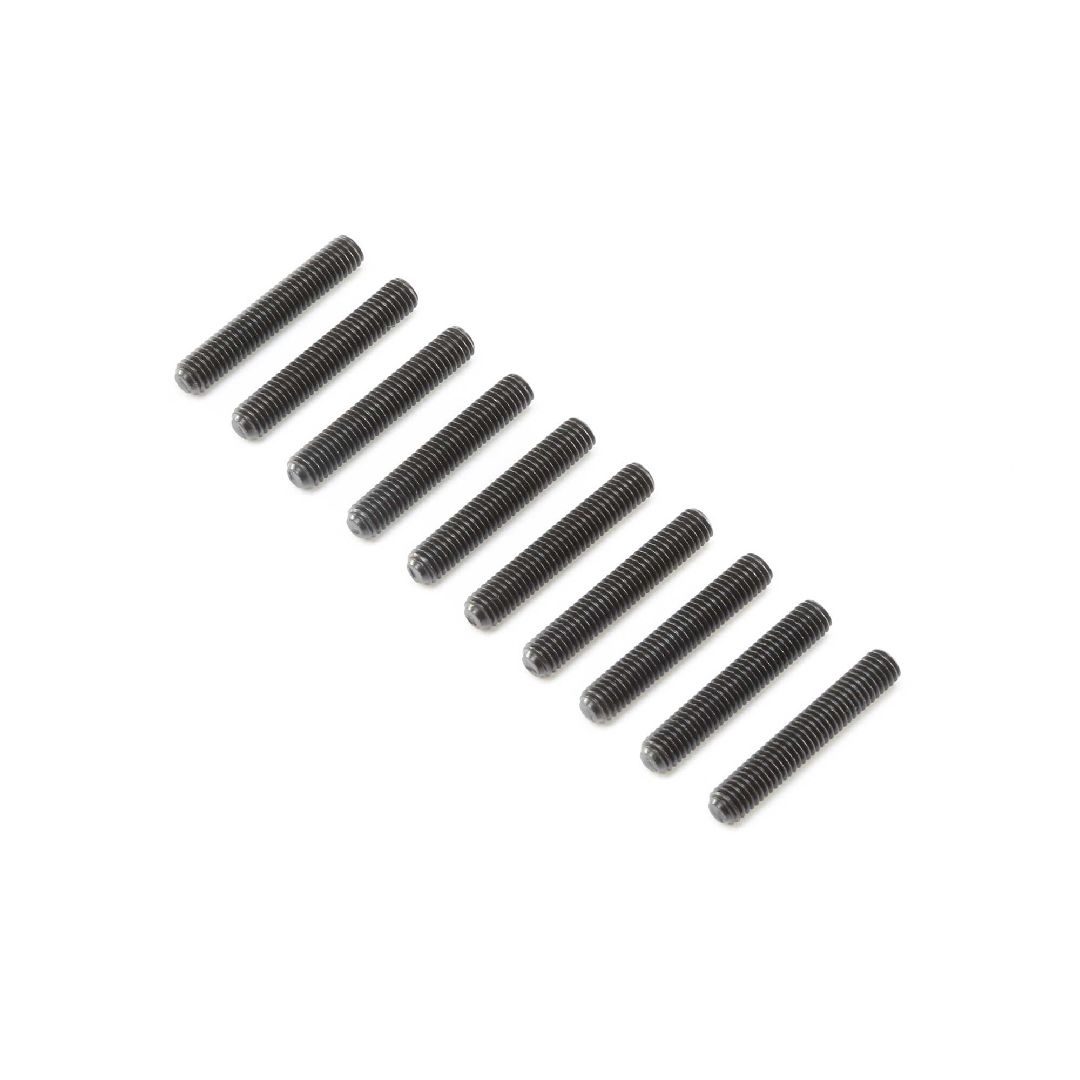 Losi Set Screws, Steel, Black Oxide, Flat Point, M5 x 30mm (10)
