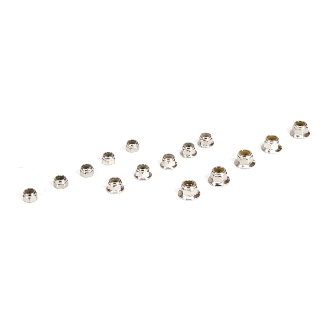Losi Locknut, Set, (15): 1/5 4wd DB XL