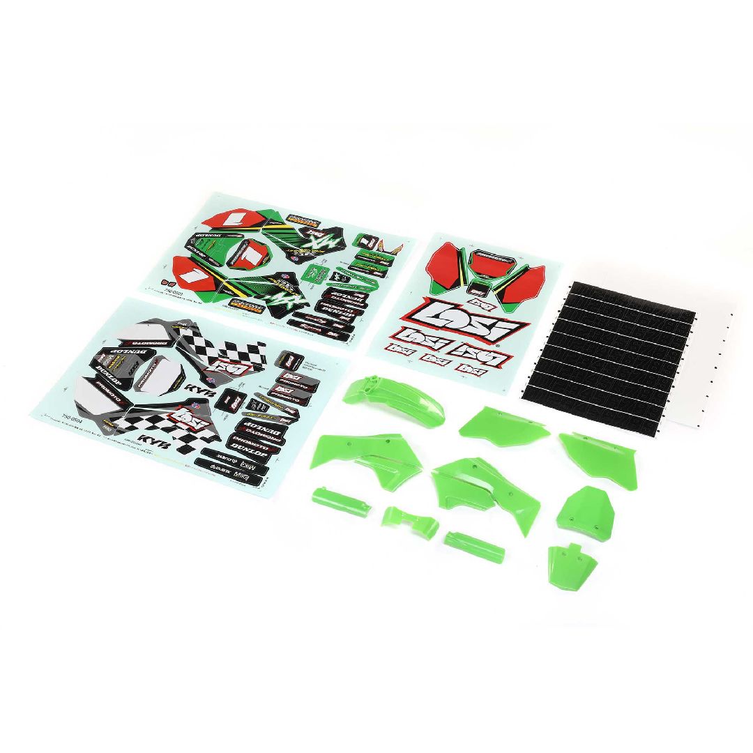Losi Green Plastics w/Wraps: PM-MX