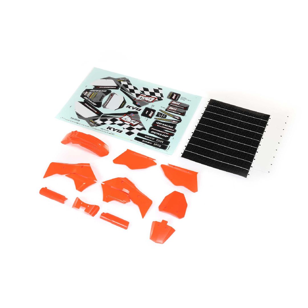 Losi Orange Plastics w/Wraps: PM-MX