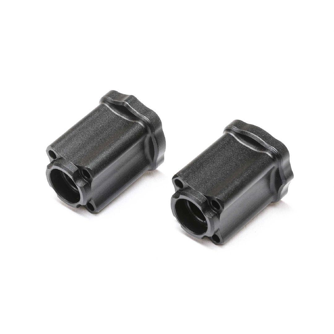 Losi Axle Mount Rear, 0 deg, Aluminum, Black: Mini LMT