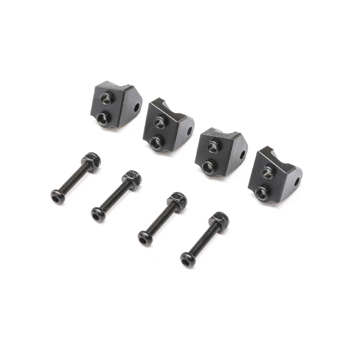 Losi Lower 4-link Mount Set,Aluminum, Black(4):Mini LMT