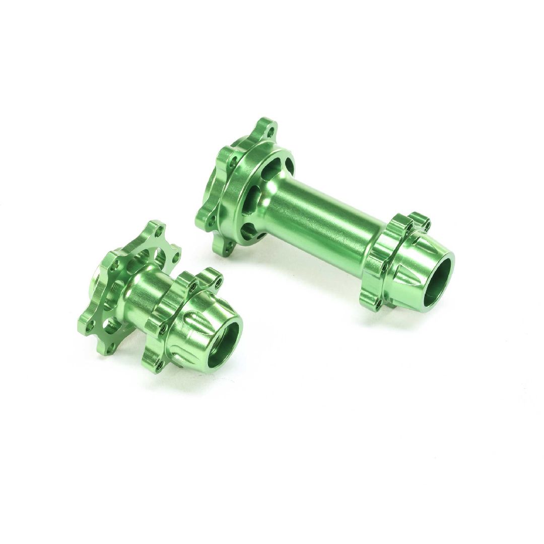 Losi Aluminum Hub Set, Machined, Green: PM-MX