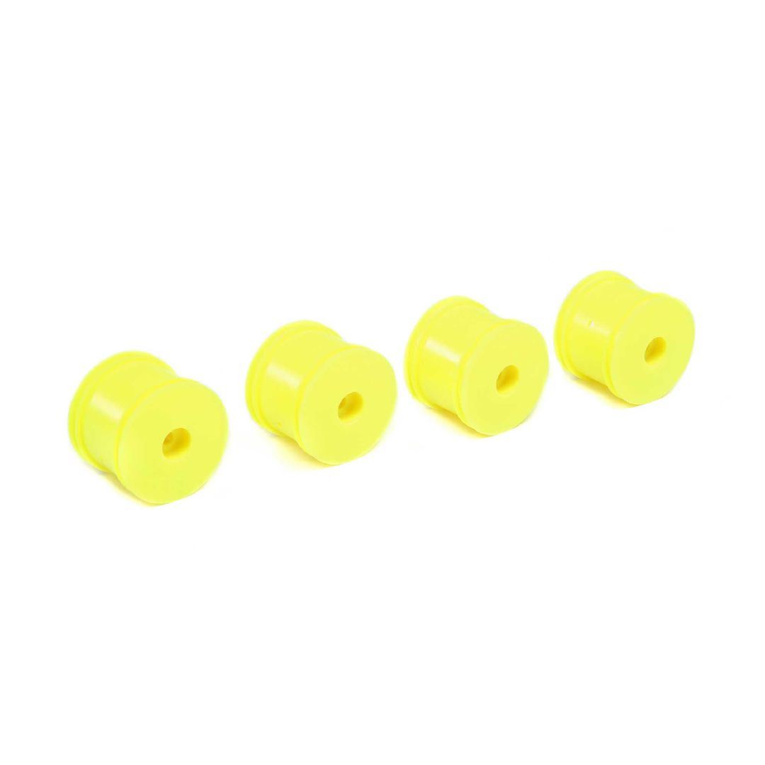 Losi Front/Rear Wheel, Yellow (4): Mini-T 2.0