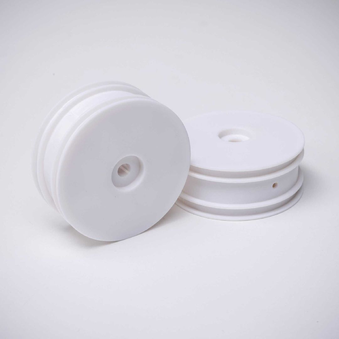 Losi Front Wheel, White (2): Mini-B