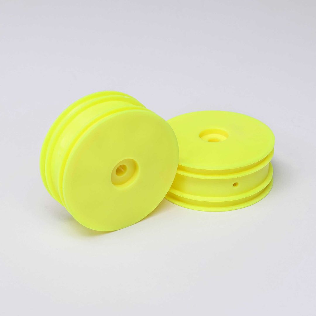 Losi Front Wheel, Yellow (2): Mini-B