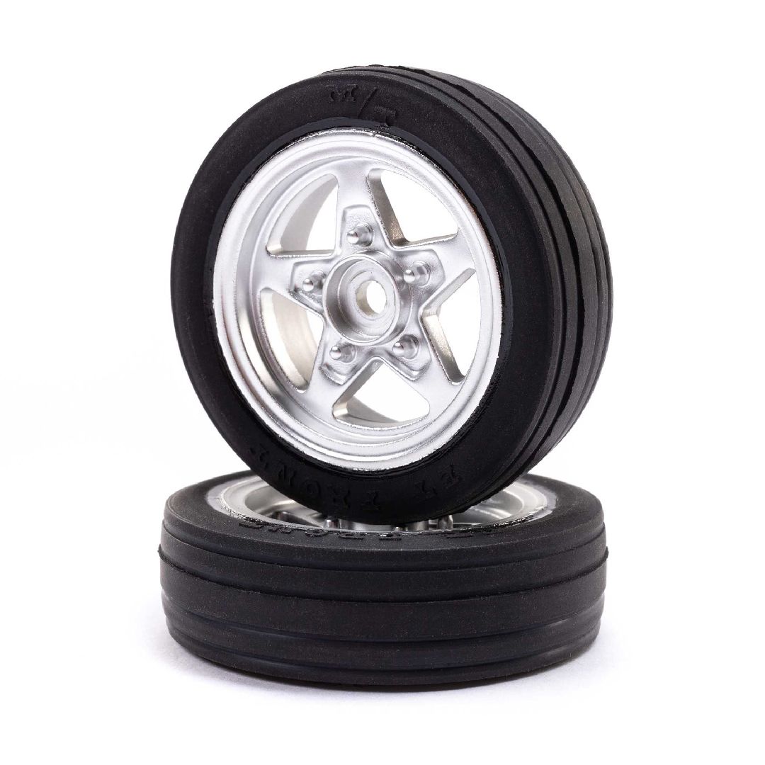 Losi Mickey Thompson, Front Tire, Premounted: Mini Drag