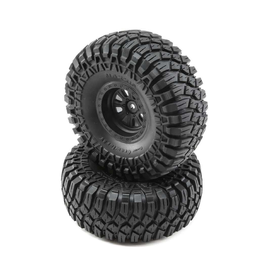 Losi Maxxis Creepy Crawler LT, on Black Wheels (2)