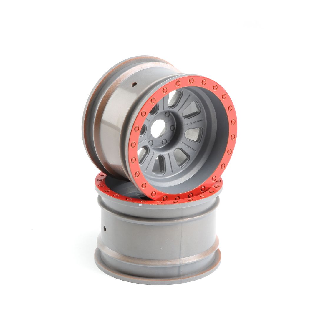 Losi 3.6 Wheel, 20mm Hex, Silver (Front/Rear)(2)