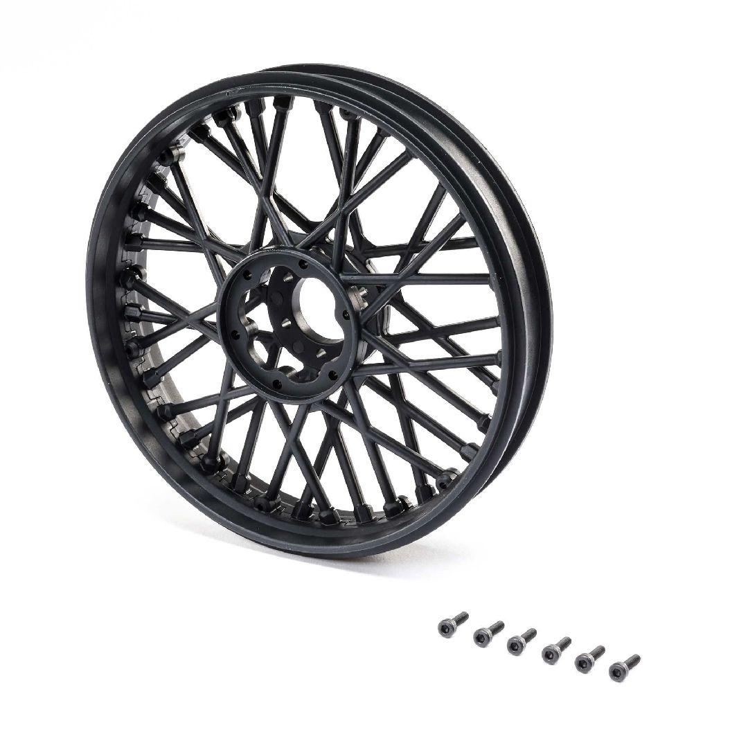 Losi Front Wheel Set, Black (1) PM-MX