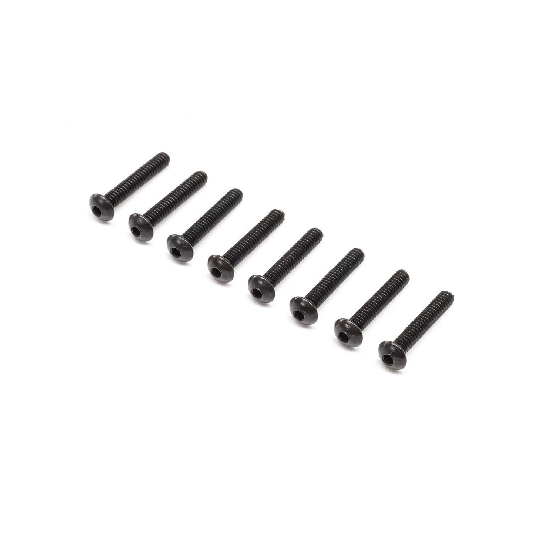 Losi Button Head Cap Screws,2-56x1/2 (8)