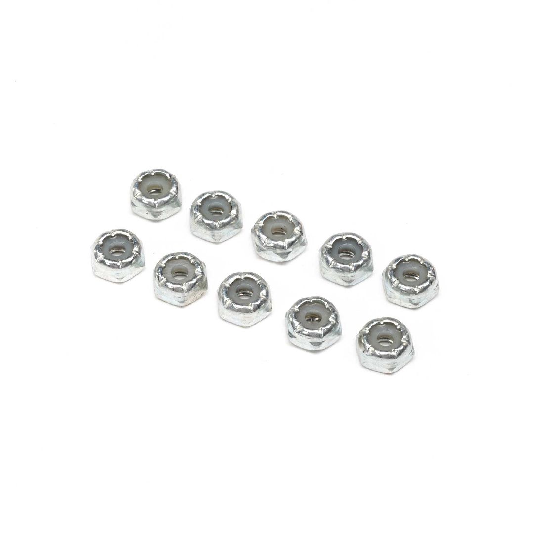 Losi 4-40 Steel Locking 1/2 Nuts (10)