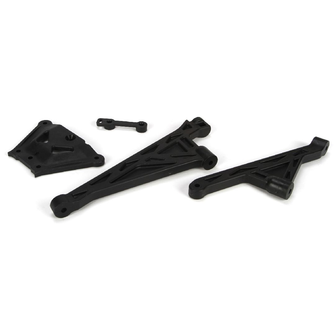 Losi Front & Rear Chassis Brace & Spacer Set: 5IVE-T