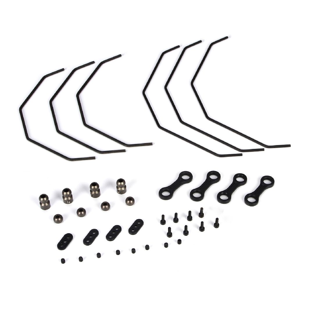 Losi Sway Bar Set & Hardware(3 ea.F&R):5IVE-T, MINI WRC