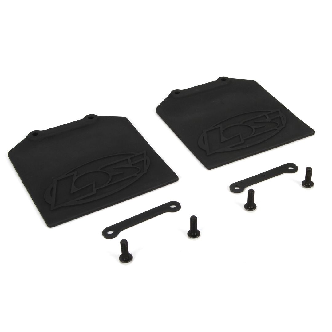 Losi Mud Flap & Retainer Set (2): 5IVE-T
