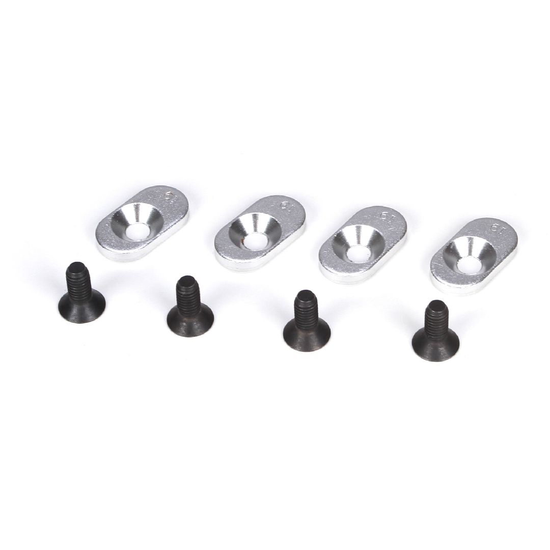 Losi Engine Mount Inserts & Screws, 18/58(4):5IVE-T, MINI WRC