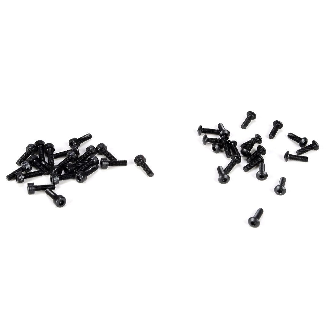 Losi Wheel Screw Set, 3x10mm BH&Cap (20ea): 5IVE-T,MINI WRC