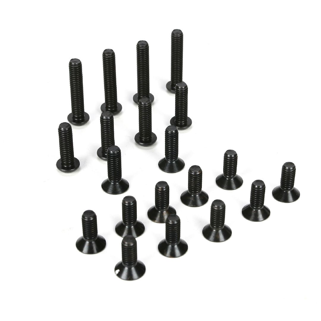 Losi 6mm BH & FH Screw Asst (20): 5IVE-T, MINI WRC