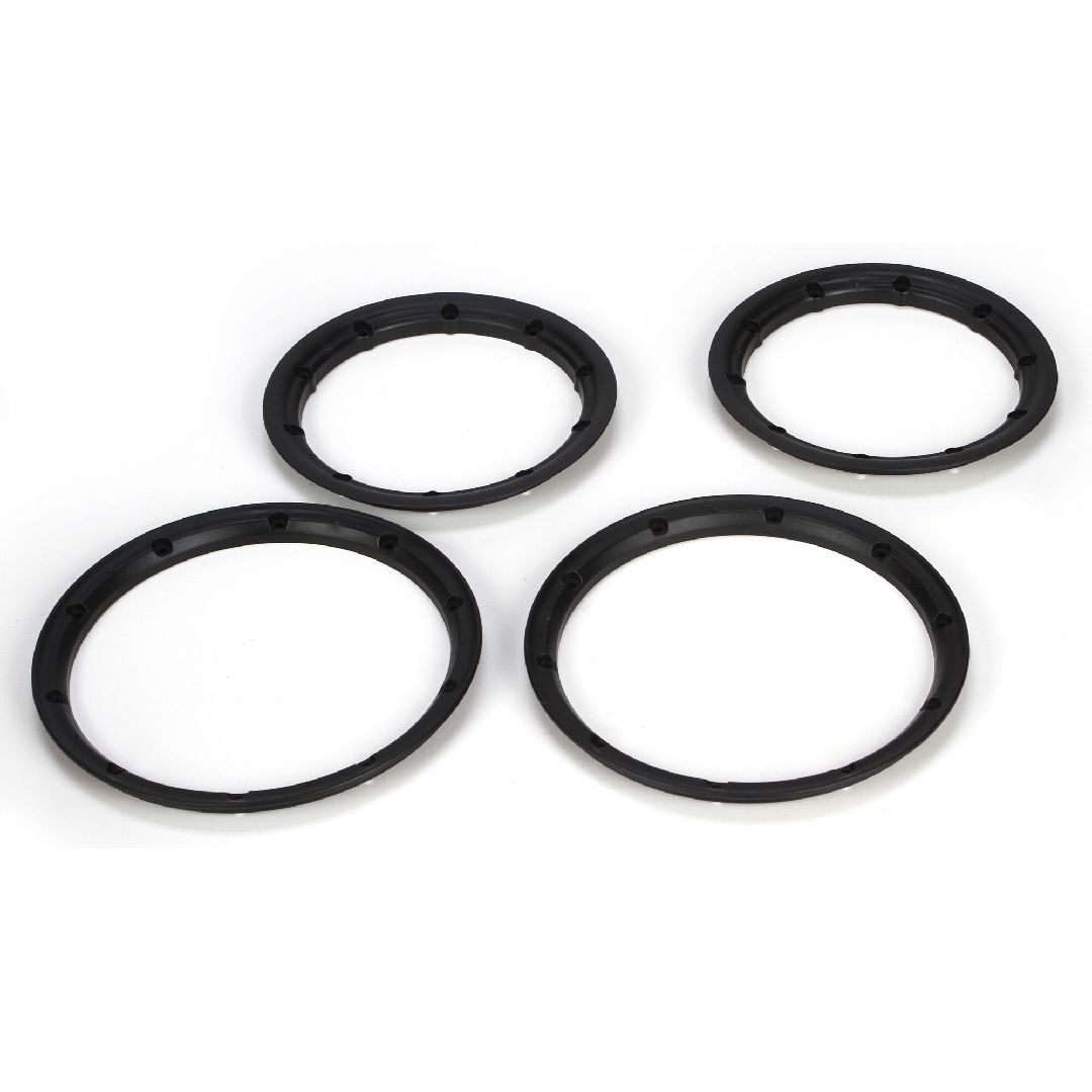 Losi Beadlock Set, Inner & Outer Black (2): 5IVE-T