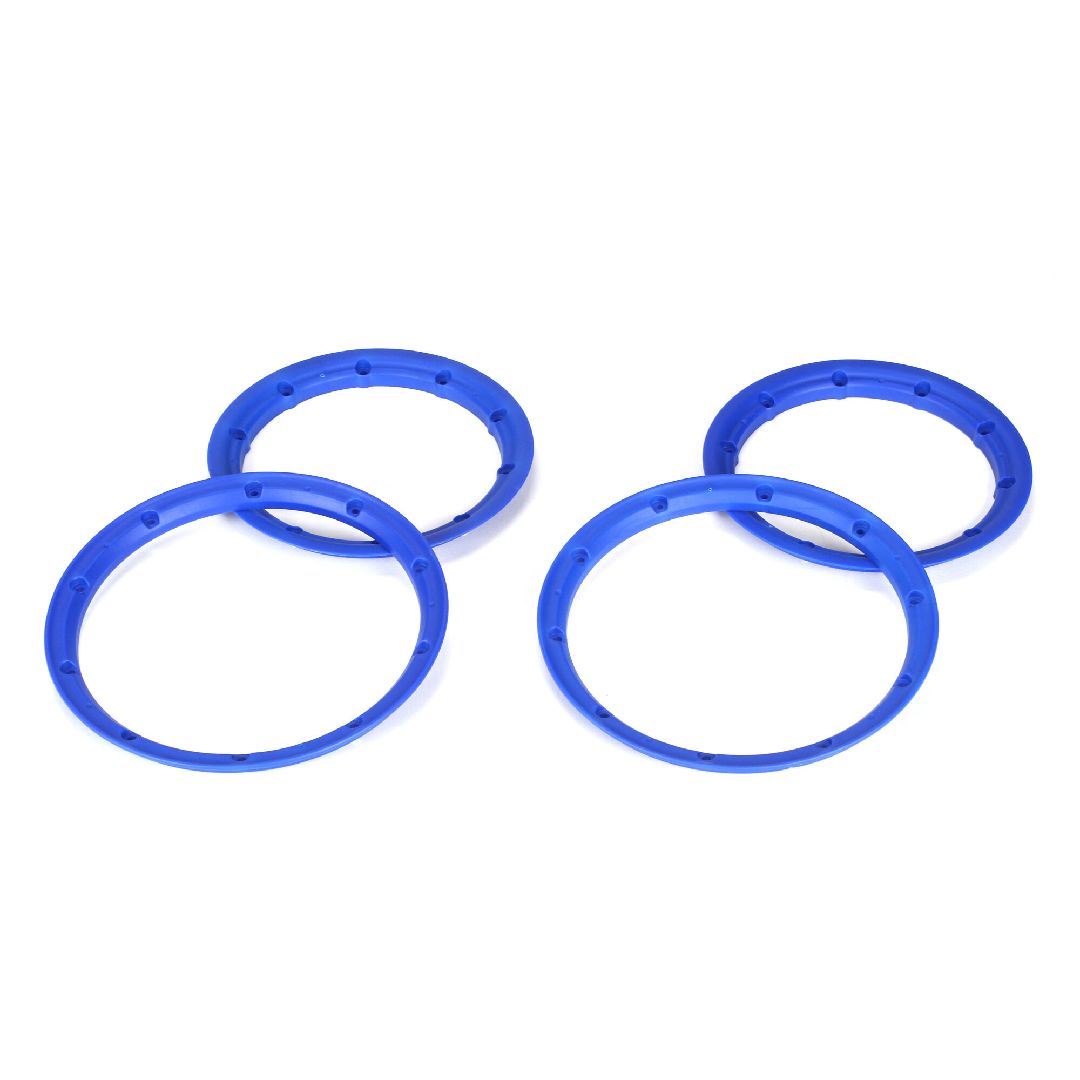 Losi Beadlock Set, Inner & Outer Blue (2): 5IVE-T
