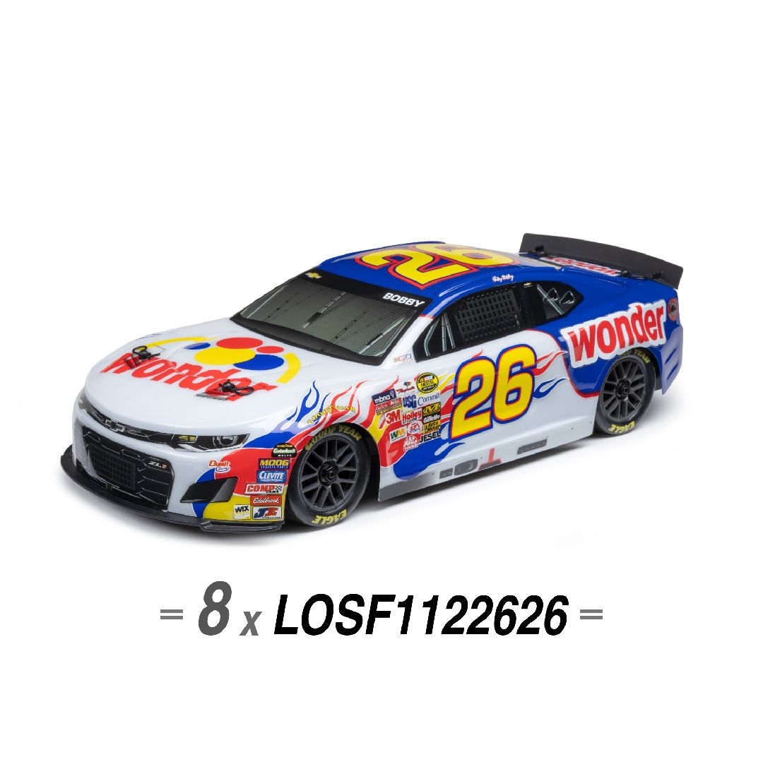 Losi 1/12 NASCAR Ricky Bobby #26 Wonder Chevy ZL1 RTR (QTY 8)