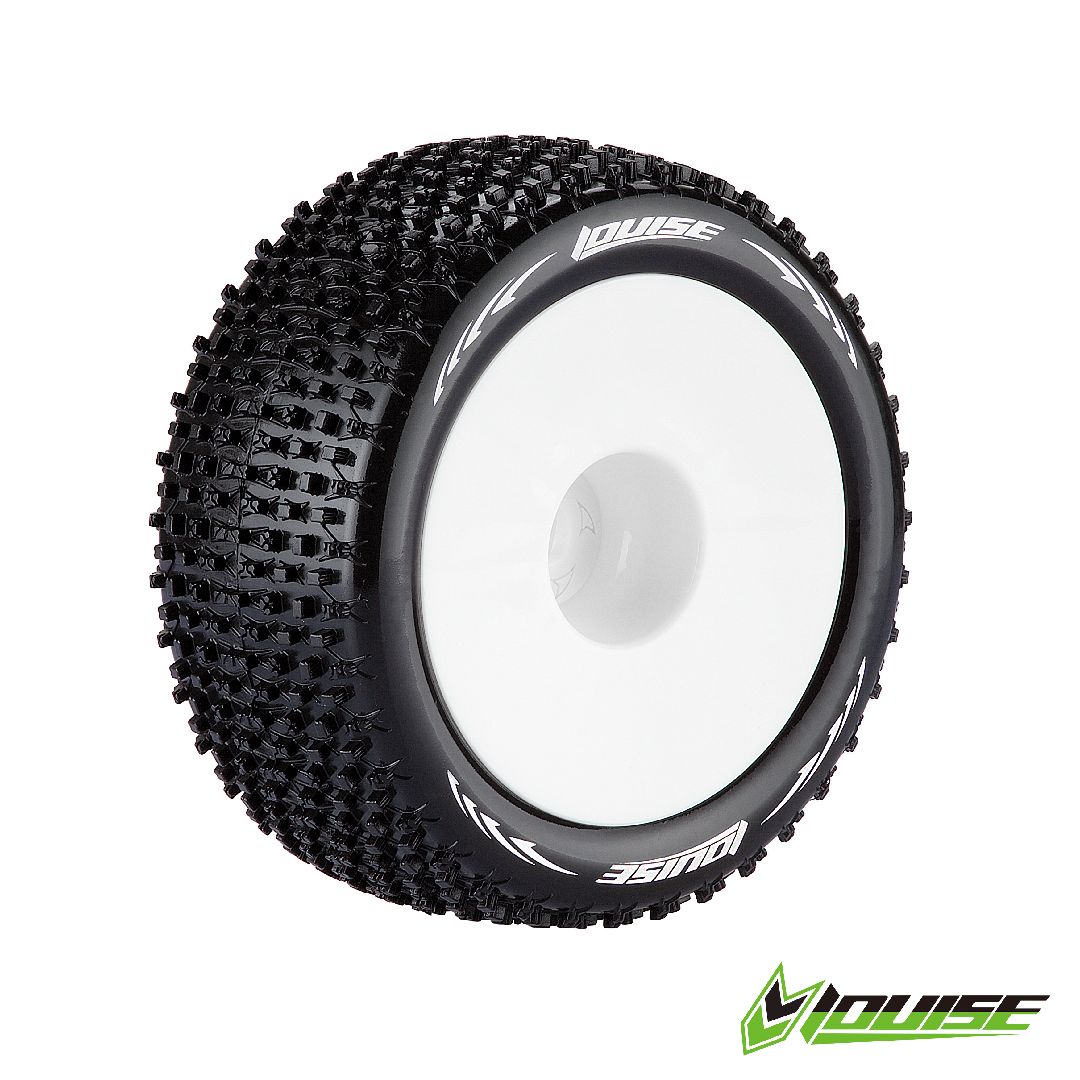 Louise R/C T-Pirate 1/8 (Soft) 17mm 12" Offset on White Wheels(2