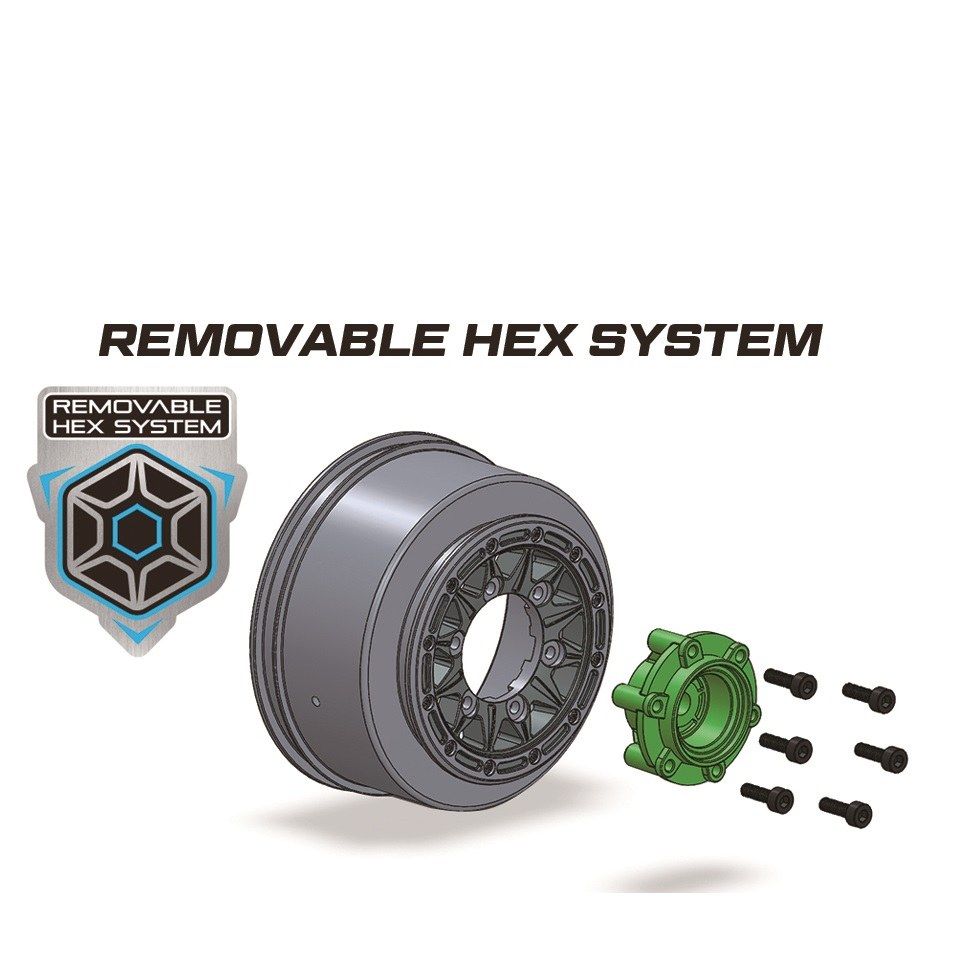 Louise R/C SC-Turbo 2.2/3.0" - 12,14,17mm Rem Hex Blk Wheels(2) Louise R/C SC-Turbo 2.2/3.0" - 12,14,17mm Rem Hex Blk Wheels(2)