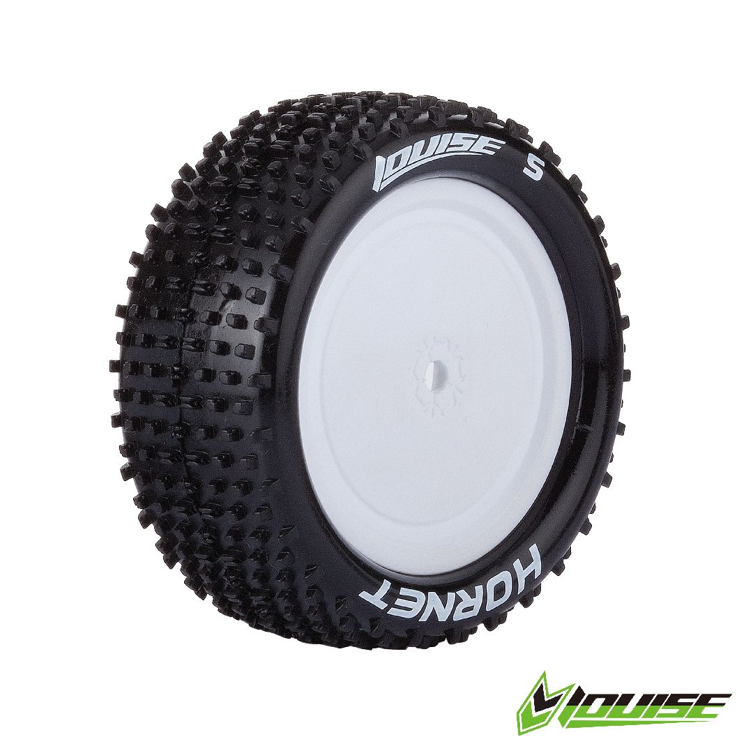 Louise R/C E-Hornet 1/10 (Soft) 12mm on White Wheel (2) (4x4, Fr