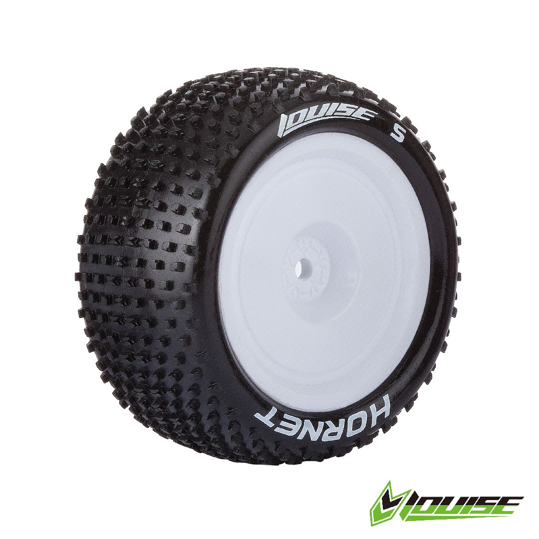 Louise R/C E-Hornet 1/10 (Soft) 12mm on White Wheel (2) (4x4, Re