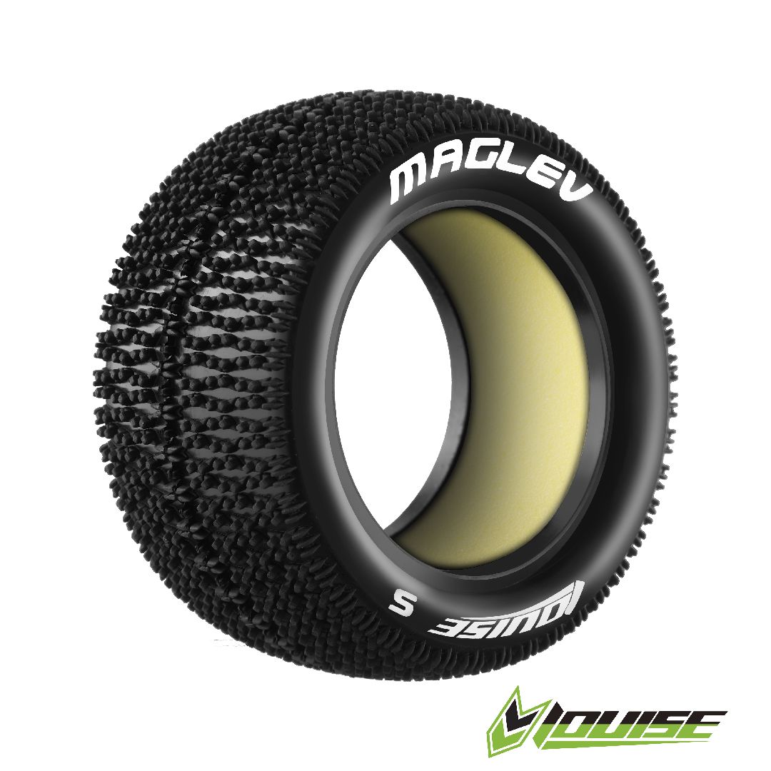 Louise R/C E-Maglev 1/10 Buggy (Soft Compound) Unmounted Tire (Rear) (2)
